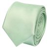 Pale Mint Boys Satin Skinny Tie and Pocket Square Set