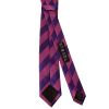 Purple and Pink Striped Skinny Men's Tie