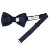 Navy Knitted Men's Bow Tie