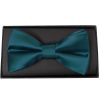 Plain Dark Teal Handmade Mens Bow Tie