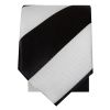 Black and White Striped Skinny Boys Tie