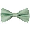 Pre Tied Green Textured Silk Boys Bow Tie Age 4-7