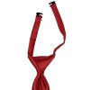 Pre Tied Red Wine Satin Boys Tie and Pocket Square Set Age 4-7