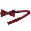 Plain Maroon Handmade Mens Bow Tie