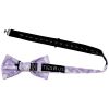 Lilac Paisley Handmade Mens Bow Tie