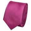 Fuchsia Pink Satin Skinny Boys Tie