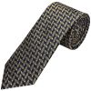 Slim Gold Geometric Men's Tie