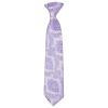Pre Tied Lilac Paisley Boys Tie and Pocket Square Set Age 4-7
