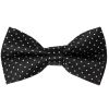 Pre Tied Black Polka Dot Boys Bow Tie Age 4-7