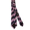 Navy and Lilac Striped Skinny Men's Tie