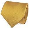 Mustard Yellow Silk Twill Classic Mens Tie and Pocket Square Set