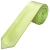 Plain Avocado Green Satin Skinny Men's Tie