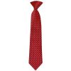 Boys Pre Tied Red and White Polka Dot Tie Age 4-7