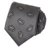 Black Mini Paisley Classic Men's Silk Tie
