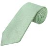 Plain Green Textured Silk Classic Men's Tie and Pocket Square Set