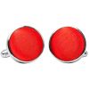Plain Bright Red Cufflinks