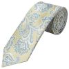 Green and Blue Paisley Classic Men's Tie and Pocket Square Set