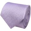 Plain Lavender Textured Silk Classic Men's Tie