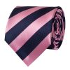 Navy and Pink Striped Classic Men's Tie