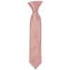 Pre Tied Dusty Rose Silk Twill Boys Tie Age 4-7
