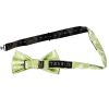 Sage Green Paisley Handmade Mens Bow Tie