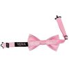 Pre Tied Blush Pink Twill Silk Boys Bow Tie and Pocket Square Age 4-7