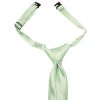 Pre Tied Pale Mint Boys Tie and Pocket Square Set Age 4-7