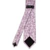 Lavender Floral Classic Men's Tie and Pocket Square Set