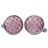 Dusty Pink Textured Cufflinks