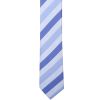 Light Blue Striped Skinny Men's Tie