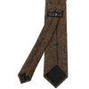 Mens Brown Herringbone Classic Tie