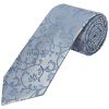 Dusty Blue Floral Classic Men's Tie and Pocket Square Set