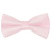 Pre Tied Blush Pink Satin Boys Bow Tie Age 4-7