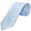 Plain Light Blue Silk Classic Men's Tie