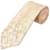 Caramel Floral Classic Men's Tie and Pocket Square Set