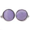 Plain Lilac Cufflinks