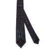 Navy Blue and White Polka Dot Skinny Boy's Tie