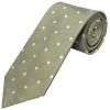 Khaki Green Large White Spot Classic Men's Tie