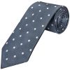 Navy Large White Spot Classic Men's Tie