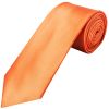 Plain Burnt Orange Satin Classic Men's Tie