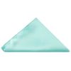 Plain Aqua Handmade Satin Mens Bow Tie and Pocket Square Set