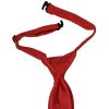 Pre Tied Scarlet Red Satin Boys Tie Age 4-7