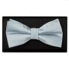 Plain Duck Egg Handmade Mens Bow Tie and Pocket Square