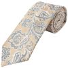 Champagne and Blue Paisley Classic Men's Tie