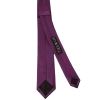 Plain Plum Satin Skinny Boys Tie