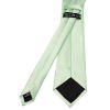Pale Mint Satin Classic Mens Tie and Pocket Square Set