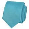 Turquoise Satin Skinny Boys Tie