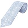 Sky Blue and White Floral Classic Men's Tie