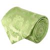 Light Green Paisley Classic Men's Tie and Pocket Square Set
