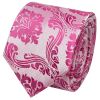 Fuchsia Paisley Skinny Boys Tie